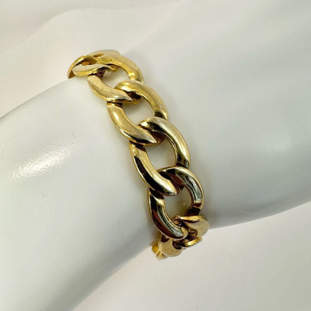 Gold tone vintage link bracelet